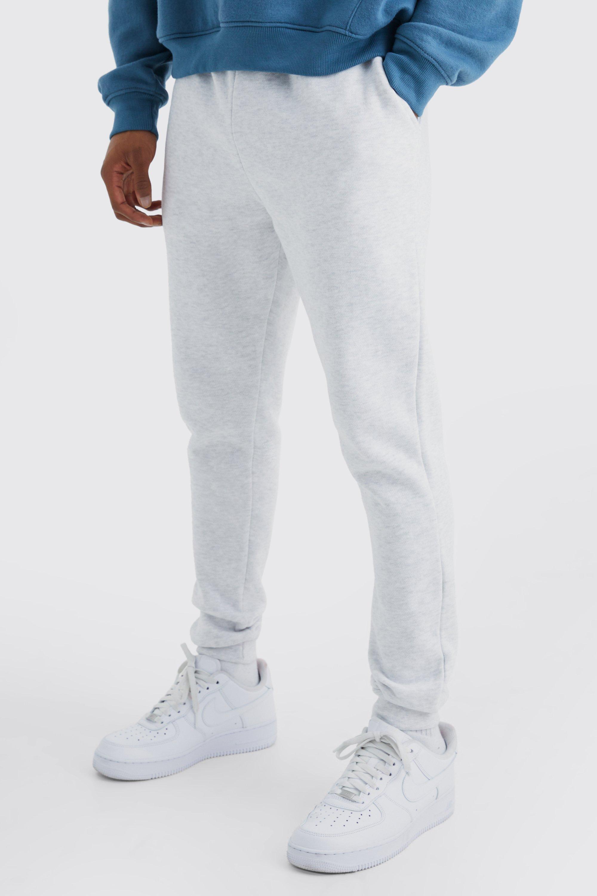 Mens Grey Basic Skinny Fit Jogger, Grey